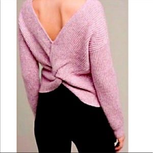 Anthropologie Angel of the North Twist Tie Sweater XS